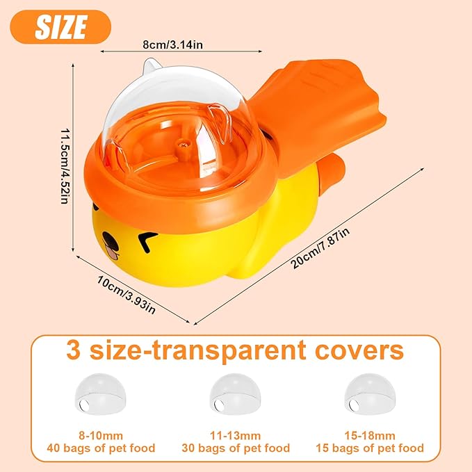 Interactive Dog Toys Food Puzzle Slow Feeder with DIY Stickers,Cat Treat Dispenser Toy Enrichment Toy for Boredom Dogs Enrichment Toy to Keep Them Busy,Treat Dispensing Slow Feeder (Yellow)
