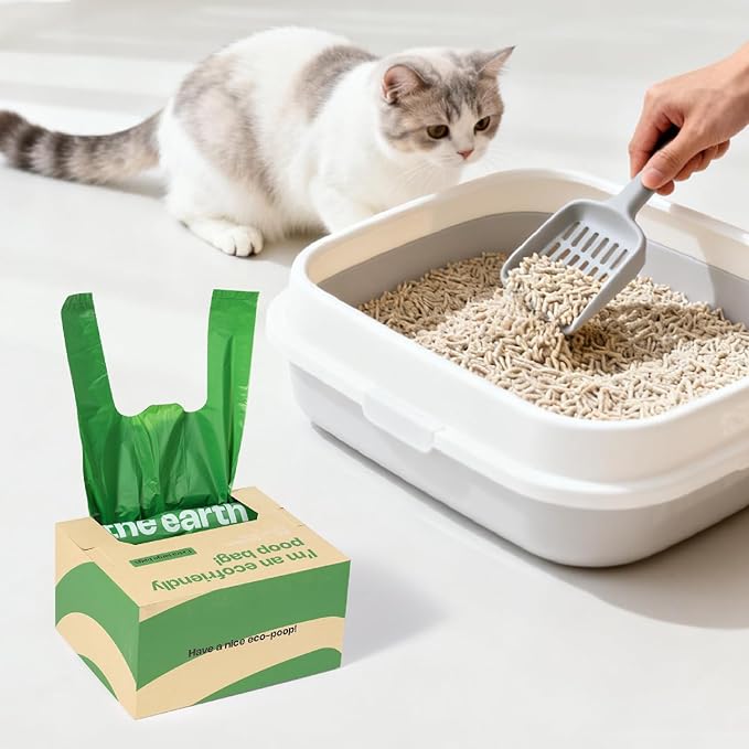 Dog Poop Bags with Handles 300 Counts Big Sizes Leak Proof and Extra Thick Waste Bags for Walking Small Medium Large Dogs Cats Litter Unscented