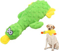 Dog Toys for Aggressive Chewers, 2026 Upgraded Duck Indestructible Dog Toys, Squeaky Plush Dog Puppy Chew Toys for Boredom Relief, Cute Yellow Duckling Plush for Playtime (Green)