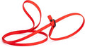Dogline Biothane Slip Dog Leash - for Small, Medium and Large Dogs - Odor Free Slip Lead, Heavy Duty and Durable Material Kennel Lead - Cherry Red - 5ft L x 3/8in W