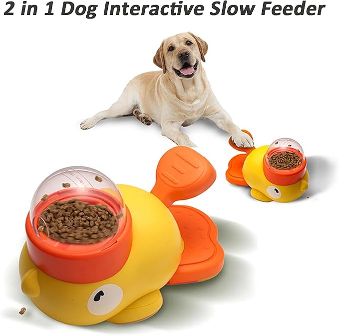 Cat Treat Slot Machine, Cat Slot Machine Treat Dispenser, Dog Treat Dispensing Interactive Duck Frenchie Toys, Pet Puzzle Feeder Toy Snack Dispenser, for Small Large Dog Cat (Blue)