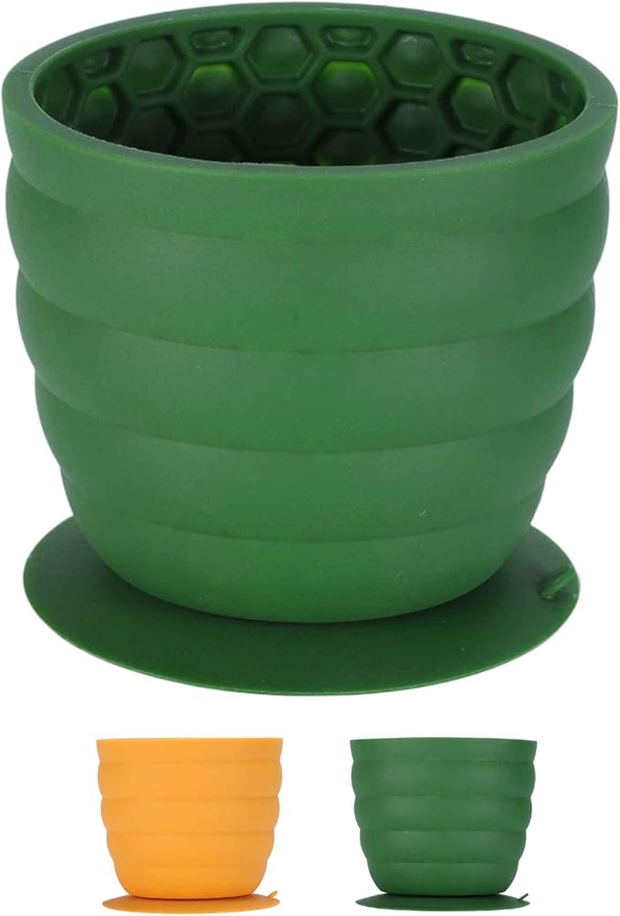 Treat Dispensing Dog Toy, Interactive Puzzle Feeder, Stuffable Chew Toy for Boredom, Enrichment Frozen Treat Dispenser, Green, Medium