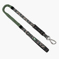 DF Co. Bungee Dog Leash | Strain Free & Shock Resistant for Control | Neoprene Padded Handle, Heavy-Duty Carabiner Clip, and D-Ring | Green Camo, Size Regular