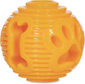 Hank & Harley Dog Toy Treat Ball- Entertain with Food & Treat Dispensing, Fetching and Chewing Toys. Amazing Durability, Dishwasher Safe, BPA Free Non-Toxic Rubber (Ball)