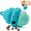 Dog Treat Dispensing Toy, Silicone Puppy Food Dispenser for Small Medium Dogs Puzzle Feeder Ball Interactive Toys & Enrichment Mental Stimulation Topple Outdoor Training Travel Honeycomb Green