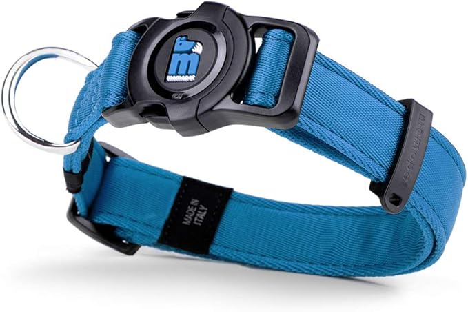 MyFamily Adjustable Polyester Dog Collar Made in Italy, Your Dog's Master Data Always with You, Comfortable and Durable, Handmade, Memopet Collection