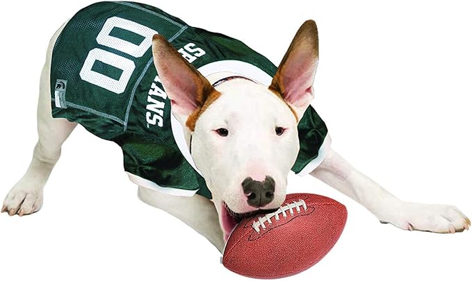 Pets First NCAA College Michigan State Spartans Mesh Jersey for DOGS & CATS, Small.Licensed Dog Jersey with your Favorite Football/Basketball College Team