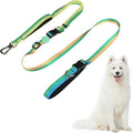 ‌EVERKING 6ft Hands-Free Dog Leash - 6-in-1 Adjustable with 360° Rotating Buckle, Night Reflective & Shock Absorbing for Large/Small Dogs (Up to 120lbs) (Green)