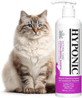 HYPONIC Hypoallergenic Premium Shampoo for All Cats (Unscented, 10.14 oz) - Fragrance Free Cat Shampoo for Dry Skin, Dandruff, Allergy