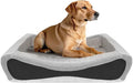 NPET Memory Foam Pet Beds for Small Medium Dogs, Orthopedic Dog Beds with Sides, Cat Bed Mat with Washable Removable Cover, 33x22x8.7 inches