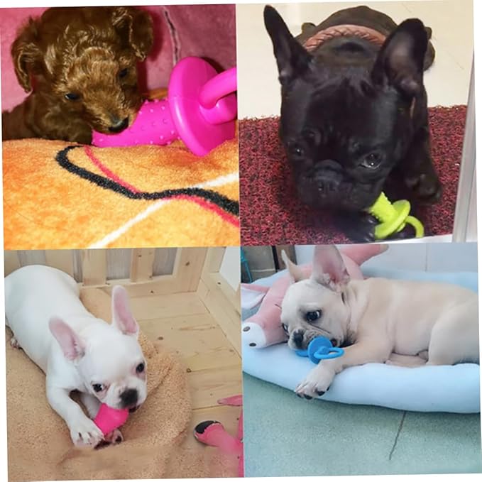 Dog Pacifier Chew Toy Pet Teeth Cleaning Pacifier Toy Puppy Molar Chewing Random Color, Pet Teething