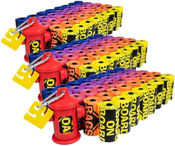 Bags on Board Premium Odor Blocking Dog PoopBags & Dispenser - Leakproof Waste Pick-Up-Bags (Pack of 1800)