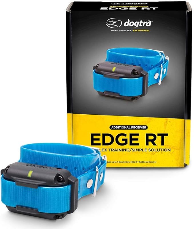 Dogtra Edge RT Additional Receiver Long Range High-Output 1-Mile Waterproof 3-Dog Expandable Remote Dog Training E-Collar with Combination Boost Control for Professionals