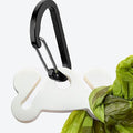 Dog Poop Bag Holder for Waste Bags Dispenser Leash Pet Waste Bag Carrier Hand Free Walking Holder,1PC White Holders