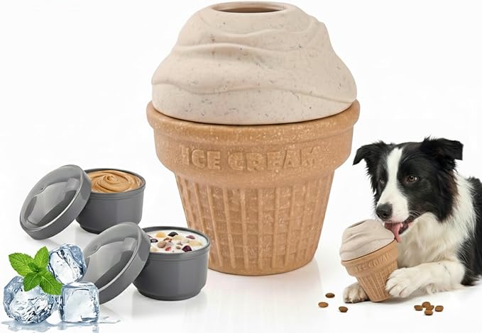 Multi-Functional Interactive Dog Toys, Treat Dispenser – Enrichment Puzzle, Frozen Slow Feeder Licking Toy for Medium/Large Dogs, Durable Chew, BPA-Free Dishwasher-Safe, Anxiety Relief