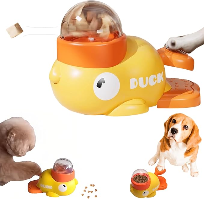 Interactive Dog Treat Dispenser, Puzzle Feeder Dog, Duck Pet Feeder for Healthy Eating, Interactive Treat Dispenser Toy for Dogs and Cats (2 PCS)