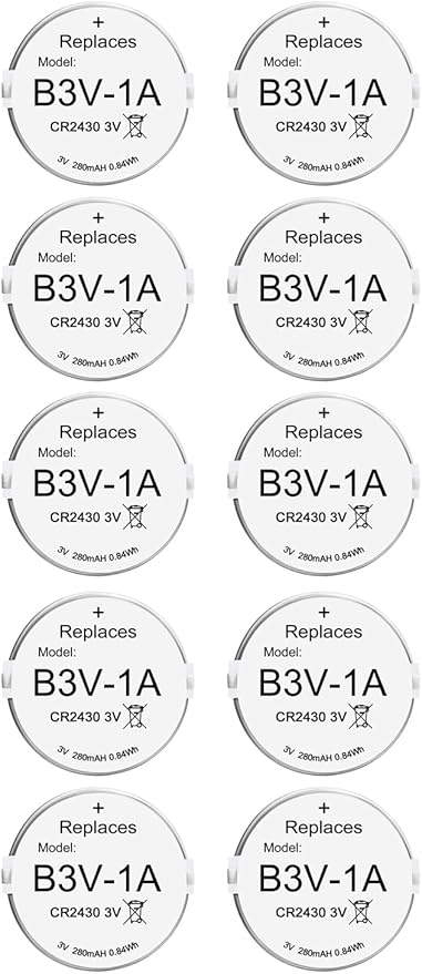 Abeden B3V 1A Lithium Replacement Batteries Compatible with High Tech Pet Single Electronic Collar Battery for Model MS-4 and MS-5 10 Pack