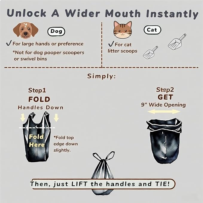 Ultra Thick RockRhino Dog Poop Bags - ECO Heavy Duty, Multi-Layer Bottom, 0% Plastic, 100% Home Compostable, Mint-Scented, Easy Open Tie Handles, Glove-Like Fit - 210 Bags