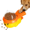 Interactive Dog Toys Food Puzzle Slow Feeder with DIY Stickers,Cat Treat Dispenser Toy Enrichment Toy for Boredom Dogs Enrichment Toy to Keep Them Busy,Treat Dispensing Slow Feeder (Yellow)