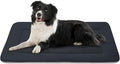 JoicyCo Dog Bed Soft Dog Crate Pad Mat for Medium/Large Dogs, 36 in Non-Slip Bottom Washable Dog Sleeping Mattress Pet Beds Cat Bed Kennel Pad, Dark Gray