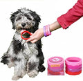 Puppy Teething Rings - 4 Pack, Bracelet Food Grade Silicone Chew Toys for Small Dogs-Medium Dog, Puppy Nipping Solution Toys, Chew Toys for Puppies 0-6 Months - Think Pink