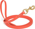 Viper Biothane K9 Working Dog Leash Waterproof Lead for Tracking Training Schutzhund Odor-Proof Long Line with Solid Brass Snap for Puppy Medium and Large Dogs, 33ft Coral