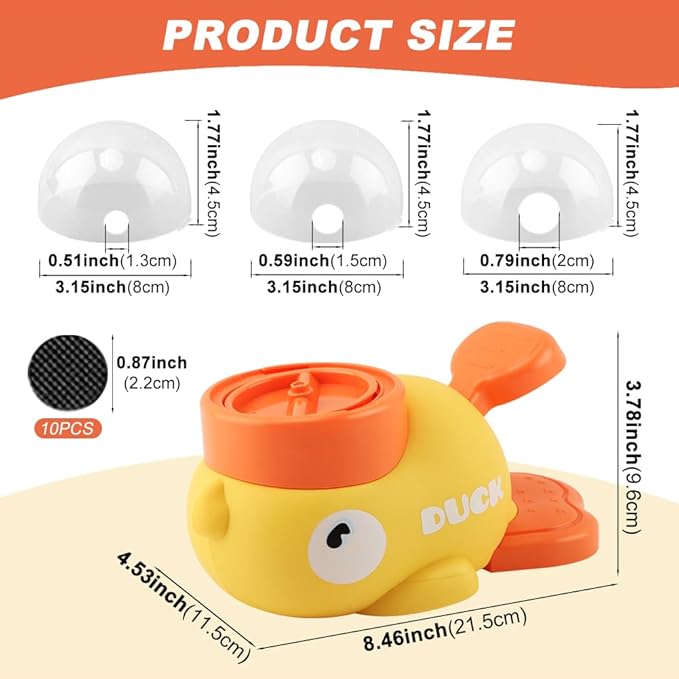 Dog Interactive Treat Dispenser, Duck-Shaped Slow Feeder Food Puzzle for Small Medium Dogs & Cats, Mental Stimulation IQ Training Enrichment Toy