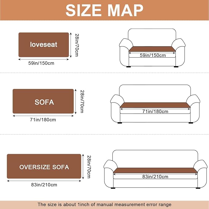 Couch Cover for Dogs, Non Slip Fuzzy Pet Couch Covers for Sofa,Pet Friendly Dog Mat for Couches and Sofas,Thick Soft Sofa Slipcovers Cushion Protector(Light Coffee, 28" x 83"/70 x 210cm)