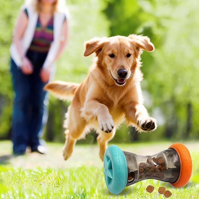 Treat Dispensing Puzzle Toys,Interactive Dog Puzzle Toy, Dogs Enrichment Toy to Keep Them Busy,Slow Feeder,Perfect Alternative to Slow Feeder Dog Bowls to Improves Pets Digestion