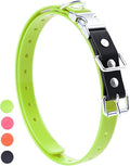 Quick Snap Bungee Dog Collar Strap with D Ring for Most of Electronic Training Shock Collar Receivers-Adjustable Durable Waterproof Odorless 3/4 Inch TPU Collar Replacement for Barking Fence