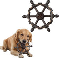 Treat-Dispensing Dog Chew Toy - Interactive Puzzle Feeder with Durable Design for Dental Health and Boredom Relief,Pirate Wheel Dog Chew Toy