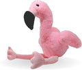 Flourish Pets 3 in 1 Multi-Layer Chew Toy for Active Dogs | Non-Toxic BPA Free Double Stitched Soft Fabric Exterior Dog Toys | Long-Lasting Dog Plush Toys –Small Flamingo 13.5"