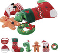 Laifug Christmas Dog Toys, containing rustling Paper Pieces to Attract Pets, Interactive Plush chew Toys Suitable for Small, Medium and Large Dogs, Relieving Canine Anxiety.