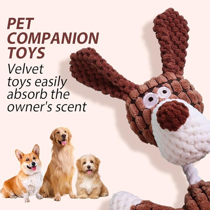 Upgrade Bite Buddy Chew Toy for Dogs, 2025 New Petsboro Bitebuddy Dog Toy Indestructible Stuffed Animals for Dogs, Cute Soft Resistant Squeaky Dog Toys for Heavy Chewers (#A3)