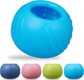 Long-Lasting Dog Lick Toy, Wobbly Dog Enrichment Lick Bowl to Keep Dogs Busy, Interactive Stuffable Dog Treat Feeder for Boredom, Silicone Treat Dispensing Chew Toy(Light Blue,M)