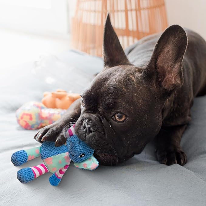 Indestructible Dog Toy, 2026 New Durable Squeak Dog Toys Stuffed Plush, Dog Toy with Squeaker, Squeaky Chew Toy for Small Medium Large Dogs Puppy Teething Toys (Elephant)