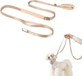 Hands Free Dog Leash Adjustable Versatile Crossbody Waist Dog Leash Reflective Comfortable Padded Handles Shock Absorbing Walking Lead for Small Medium Large Dogs (Super Reflect-Earth, S)