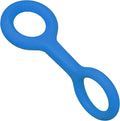 Ubbi Tuggle Dog Toy, Durable Natural Rubber Tug Toy with Ergonomic Grip for Medium to Large Dogs, Dishwasher Safe Interactive Fetch & Tug Toy, Blue