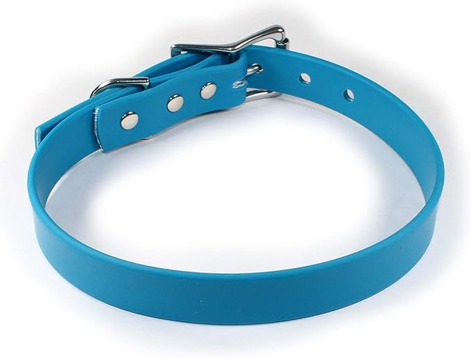 Waterproof Dog Collar (Large: 18"-22", Blue)