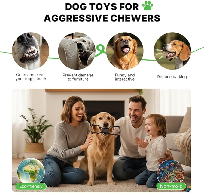 Interactive Dog Toys - Tug of War Chewer for Large, Medium & Small Dogs, Tough Chewer to Keep Them Busy