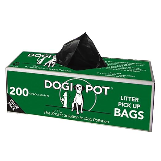 DOGIPOT 1402-10 10 Roll Case, Litter Pick up Bag Rolls, 200 Bags per Roll (2000 Bags)