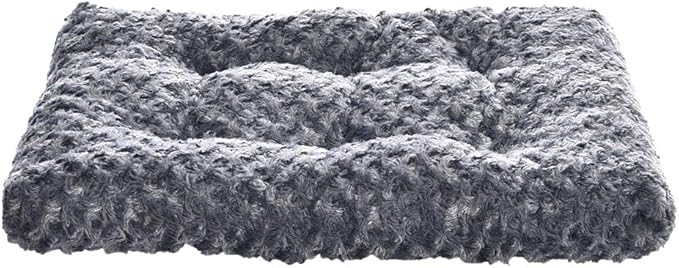 Amazon Basics Washable Cat and Dog Bed and Crate Pad, Indoor, Easy to Clean, 23" x 18" x 2.5", Gray