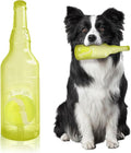 Water Bottle Dog Toy,Dog Toys for Aggressive Chewers,Water Bottle with Tennis Ball,Suitable for Small and Medium Pets to Exercise Outdoors(Yellow)