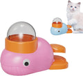 Cat Treat Slot Machine, Cat Slot Machine Treat Dispenser, Dog Treat Dispensing Interactive Duck Frenchie Toys, Pet Puzzle Feeder Toy Snack Dispenser, for Small Large Dog Cat (Pink)
