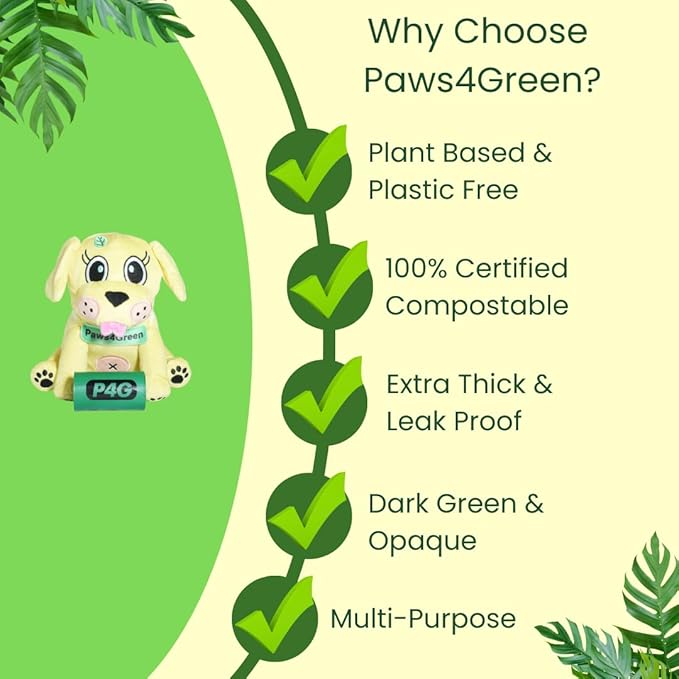 100% Certified Home Compostable Poop Bags (135 Count 9 Rolls), Plant Based, Extra Thick (20 Micron) Leak Proof, Unscented Standard Size 9 X 13'', ASTM D6400 & EN 13432 Compliant