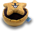 Christmas Mince Pie Nose-Work Dog Toy – Soft Plush Squeaky Treat-Hiding Toy with Crinkle Paper, Interactive Elastic Band, Durable for Small, Medium & Large Dogs