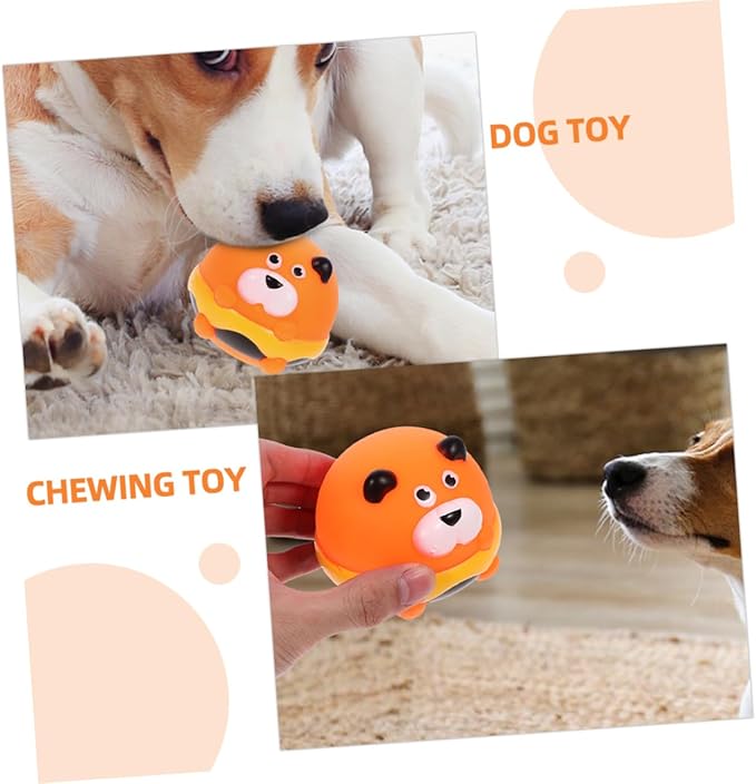 BESPORTBLE 2pcs Puppy Molar Interactive Squeaky Dog Chew Toys Safe Material for Healthy Teeth for Reducing Boredom and Damage for Playtime and Exercise