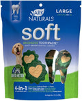 Ark Naturals Soft Brushless Toothpaste for Large Breeds, 18 oz Bag, Soft-Baked Dog Dental Chew with Toothpaste Center, Freshen Breath, Reduce Plaque & Tartar