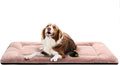 Dog Beds Crate Pad for Extra Large Dogs Ultra Soft Dog Crate Bed Washable & Anti-Slip Kennel Pad for Dogs Cozy Sleeping Mat,Pink 48inch