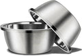 Stainless Steel Large Dog Bowl Set of 2, with 176 oz (24cup) High Capacity Metal Dog Food Bowls,Desirable Water and Food Bowls for Large, X-Large, and Giant Dogs,Heavy Duty, BPA-Free